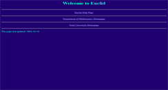 Desktop Screenshot of euclid.trentu.ca